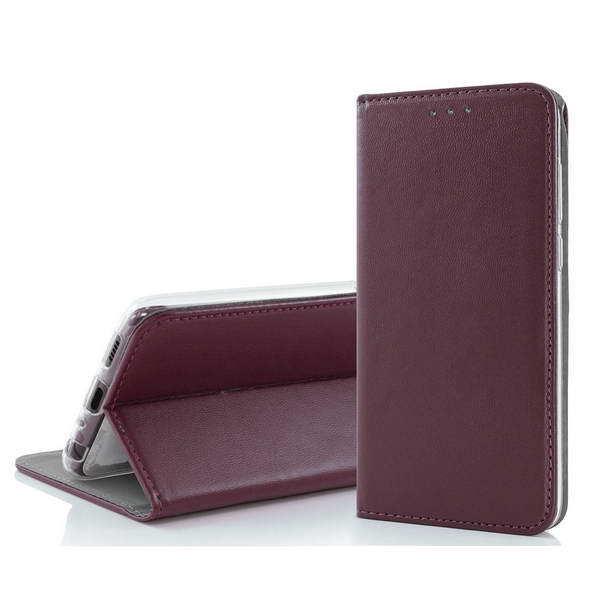 Peněženkové vínové SMART MAGNET V2 pouzdro na SAMSUNG A426 Galaxy A42 5G