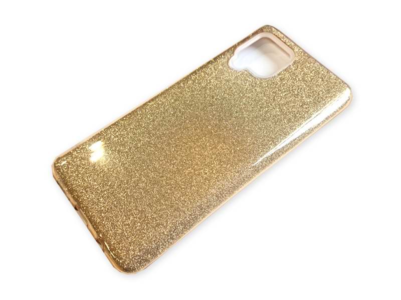 Gelové třpytivé zlaté pouzdro SHINNING na SAMSUNG A426 Galaxy A42 5G