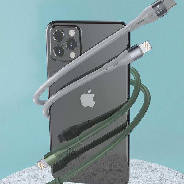 USB-C / Lightning kabel datový DUDAO L6H 65W šedý