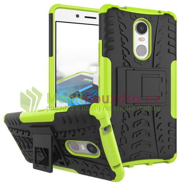 Hybridní zelené TYRE STAND pouzdro na LENOVO Vibe K6 Note