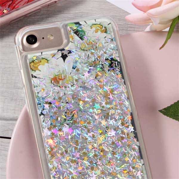 Gelové FLORAL LIQUID pouzdro na APPLE iPhone 6 (4.7) - SILVER
