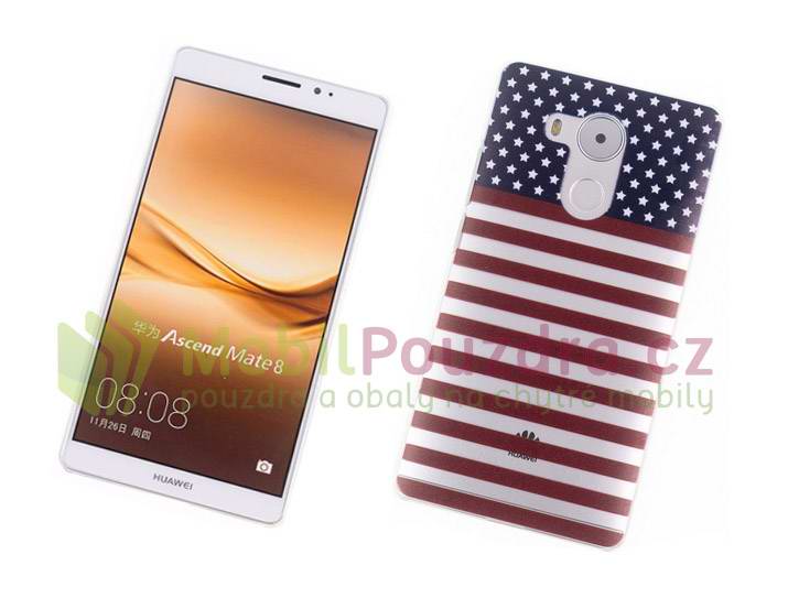 BACKCASE pouzdro na Huawei Mate 8 - vzor AMERICAN STYLE