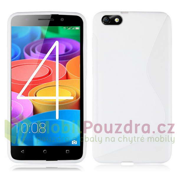 Gelové bílé S-LINE pouzdro na HONOR 4X