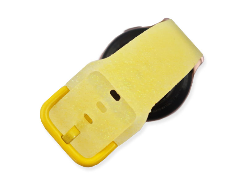Třpytivý náhradní řemínek 20mm - žlutá