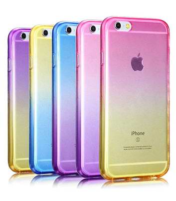 Ultratenké gelové modré fialové OMBRE pouzdro na SONY G3121 Xperia XA1