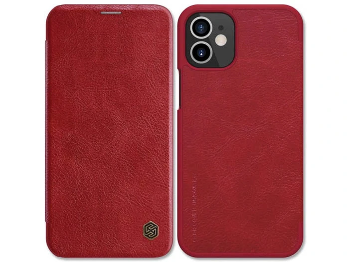 Knížkové pouzdro Nillkin Qin pro Xiaomi Redmi Note 9T , barva červená