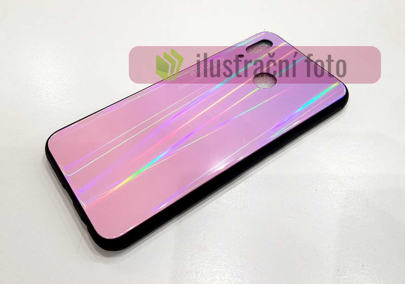 Temperované BUMPER pouzdro na SAMSUNG J415 Galaxy J4 Plus (J4+) - vzor RAINBOW PINK