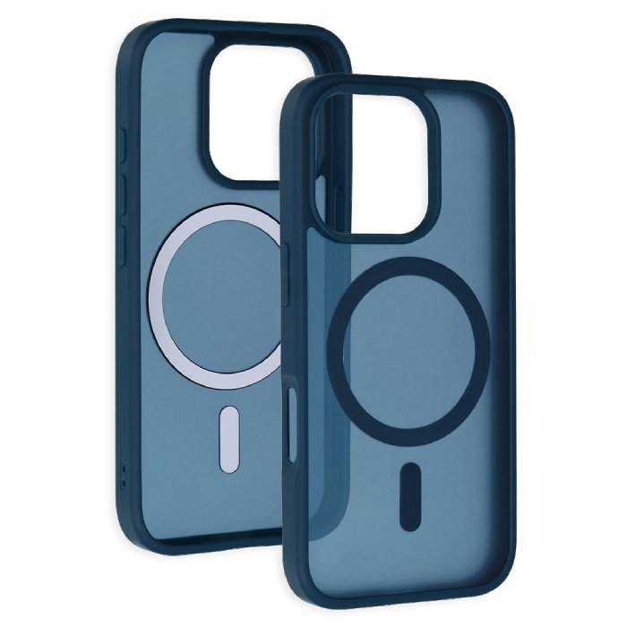 Matný kryt Tel Protect Aura MagSafe pro iPhone 16 Pro, tmavě modrý