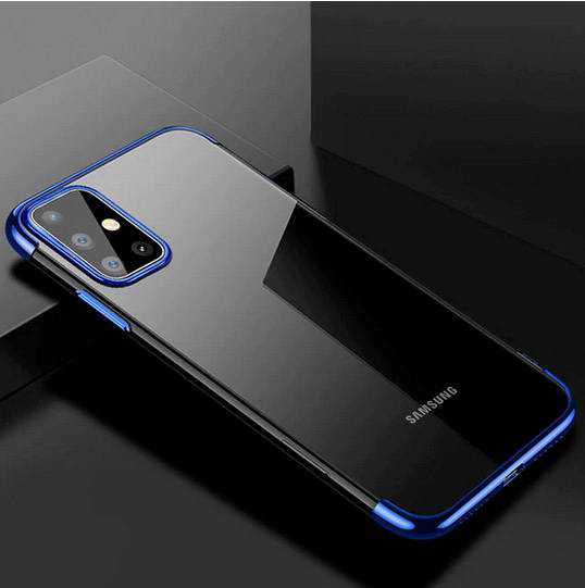 Gelové modré pouzdro FRAME V2 na SAMSUNG A515 Galaxy A51