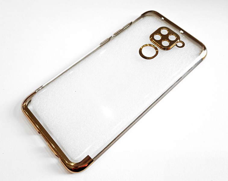 Gelové zlaté pouzdro FRAME V2 na XIAOMI Redmi Note 9