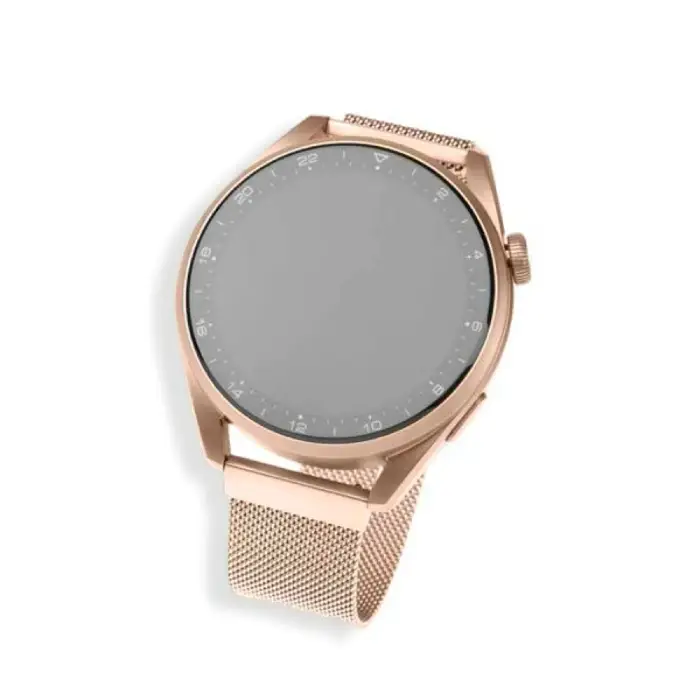 Síťovaný nerezový řemínek FIXED Mesh Strap s Quick Release 20mm pro smartwatch, růžové zlatý