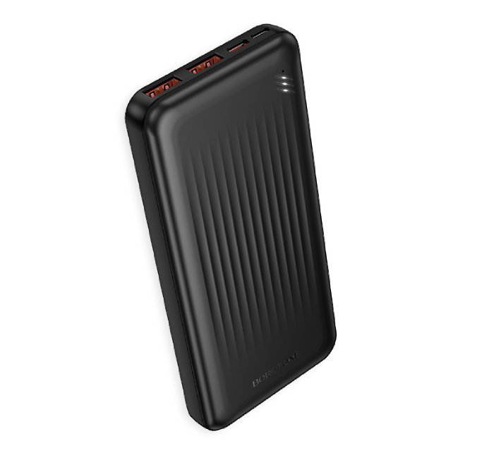 Powerbanka Borofone 10000mAh BJ80 2xUSB + Type-C - QC 3.0 22,5W - černá