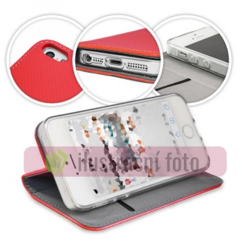 Peněženkové červené SMART MAGNET pouzdro na SAMSUNG A725 Galaxy A72