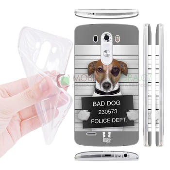 Gelové HEADCASE pouzdro na LG G3 Mini G3S D722 - vzor BAD DOG