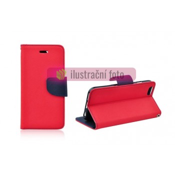 Knížkové pouzdro Fancy pro Samsung Galaxy S23 Plus , barva červená-modrá