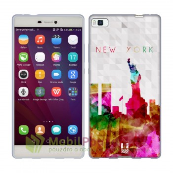 Gelové HEADCASE pouzdro na Huawei Ascend P8 - vzor NEW YORK SKYLINE