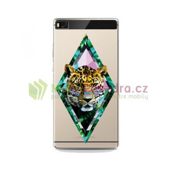 Ultratenké gelové pouzdro s obrázkem na HUAWEI Ascend P8 - vzor MODERN LEOPARD