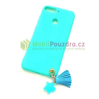 Gelové tyrkysové pouzdro FASHION na HUAWEI Y7 Prime (2018) / Honor 7C