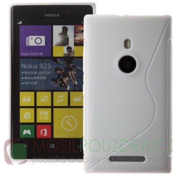 Gelové bílé S-LINE pouzdro na NOKIA Lumia 925