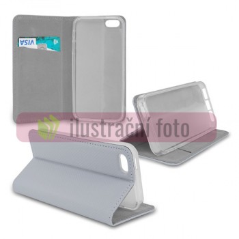 Peněženkové šedé SMART MAGNET pouzdro na ALCATEL U5 3G (4047d)