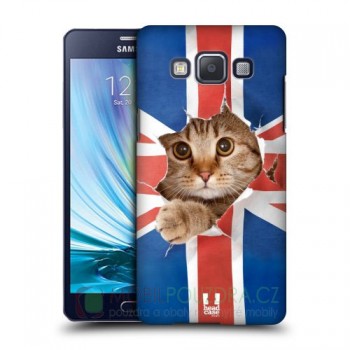 HEADCASE pouzdro na SAMSUNG A500F Galaxy A5 - vzor UK CAT