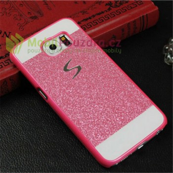 Třpytivé růžové pouzdro na SAMSUNG G925 Galaxy S6 Edge