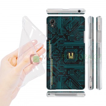 HEADCASE pouzdro na SONY Xperia Z1 C6903 L39h - vzor BLACK CIRCUIT