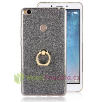 Gelové černé SELFIE GLITTER pouzdro na XIAOMI Mi Max 2
