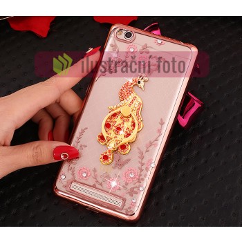 Gelové růžové pouzdro PEACOCK FRAME na XIAOMI Redmi Note 4X