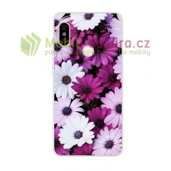 Gelové pouzdro s obrázkem na XIAOMI Redmi Note 6 Pro - vzor PURPLE DAISY