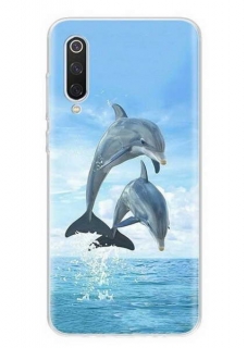 Gelové pouzdro s obrázkem na XIAOMI Redmi 9 - vzor DOLPHINS