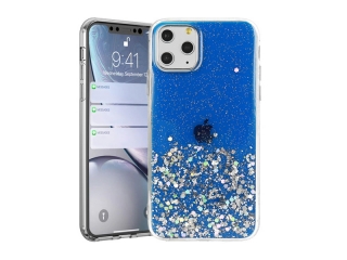Gelové třpytivé modré GLITTER STARS pouzdro na XIAOMI Mi 10T Lite