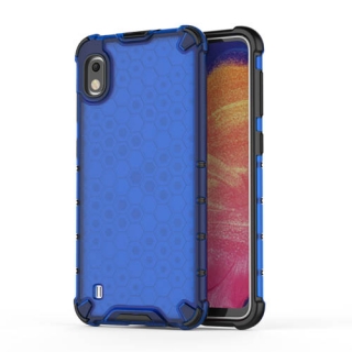 Hybridní modré HEXAGON pouzdro na SAMSUNG A105 Galaxy A10