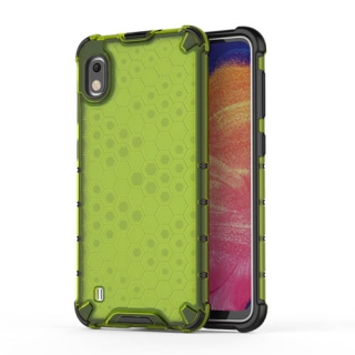 Hybridní zelené HEXAGON pouzdro na SAMSUNG A105 Galaxy A10