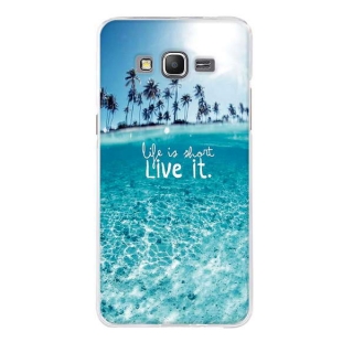 Gelové pouzdro s obrázkem na HUAWEI Y6 (2019) - vzor LIFE IS SHORT
