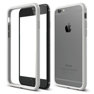 Ochranný gelový bílý rámeček BORDER na APPLE iPhone 6 (4.7)