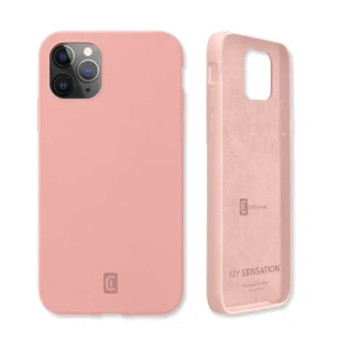 Ochranný silikonový kryt Cellularline Sensation pro Apple iPhone 12 Pro Max, starorůžový