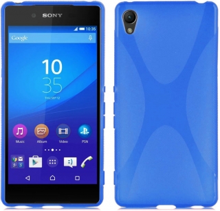 Gelové modré X-LINE pouzdro na SONY Xperia Z4 E6553 E6533