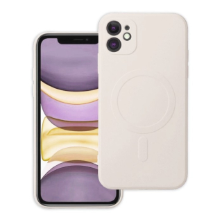 Kryt MagSafe Silicone pro Apple iPhone 11 , barva bílá krémová