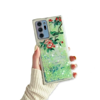 Gelové LIQUID pouzdro na SAMSUNG N980 Galaxy Note 20 - GREEN HEARTS
