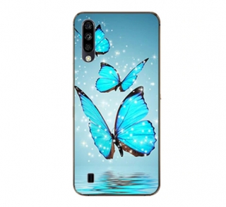 Gelové pouzdro s obrázkem na HONOR View 20 - vzor TURQUOISE BUTTERFLY