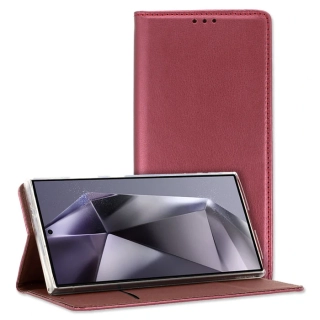 Knížkové pouzdro Smart Magneto pro Xiaomi Redmi Note 13 5G , barva vínová