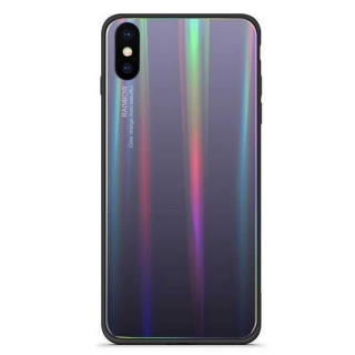 Temperované BUMPER pouzdro na SAMSUNG J415 Galaxy J4 Plus (J4+) - vzor RAINBOW GREY