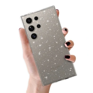 Kryt Glitter pro Samsung Galaxy S25 Ultra , barva stříbrná