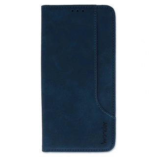 Knížkové pouzdro Wonder Prime pro Xiaomi Redmi Note 14 5G , barva modrá