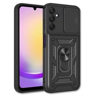 Kryt odolný SlideCam pro Samsung Galaxy S25 Plus , barva černá