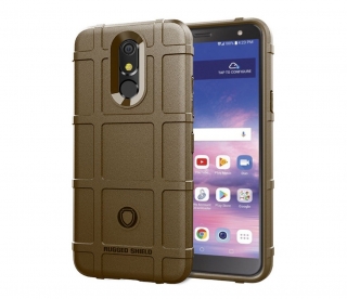 Gelové hnědé RUGGED SHIELD pouzdro na SAMSUNG A920 Galaxy A9 (2018)