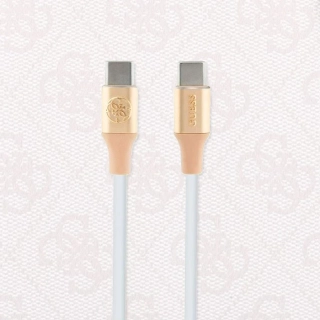 Guess GUCCLALRGDD USB-C / USB-C 1,5m rychlonabíjecí kabel - zlatý