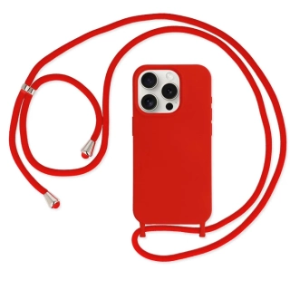 Kryt Strap Silicone pro Apple iPhone 15 Pro Max , design 1 , barva červená