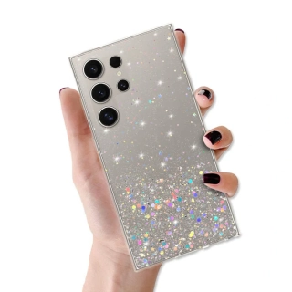 Kryt třpytivý Brilliant pro Samsung Galaxy S23 Ultra , barva čirá